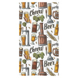 Beer Cheer Pattern Bath Towel
