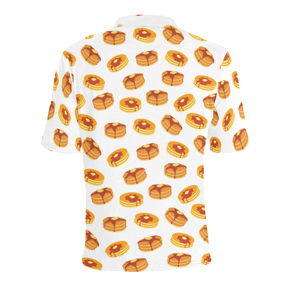 Pancake Pattern Print Design 04 Men's All Over Print Polo Shirt