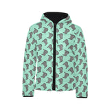 Piano Pattern Print Design 04 Kids' Boys' Girls' Padded Hooded Jacket