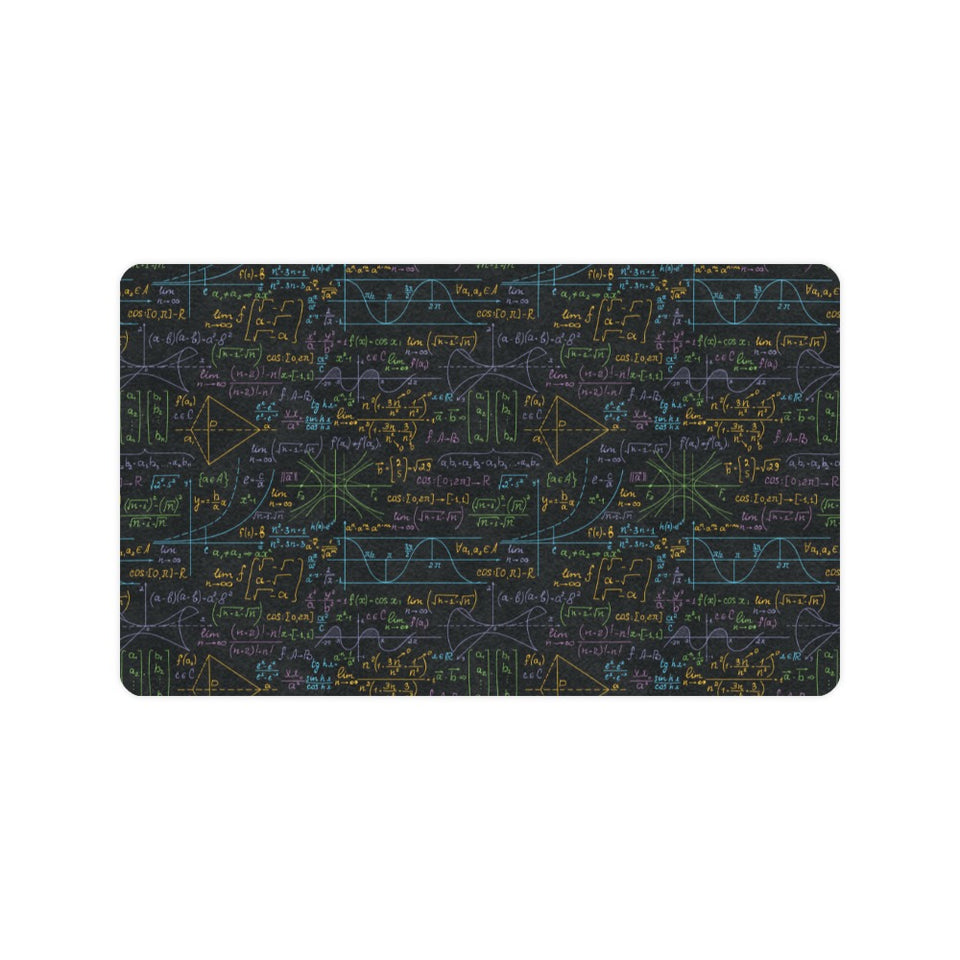 Math Pattern Print Design 01 Doormat