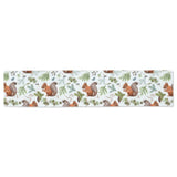 Squirrel Pattern Print Design 02 Table Runner