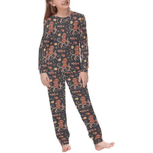 Octopus Pattern Kids' Boys' Girls' All Over Print Pajama Set