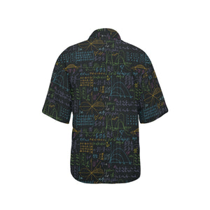 Math Pattern Print Design 04 Women's All Over Print Hawaiian Shirt