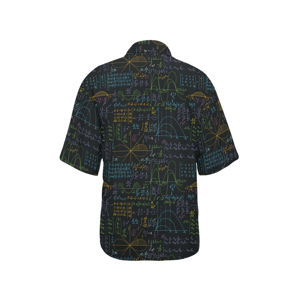 Math Pattern Print Design 04 Women's All Over Print Hawaiian Shirt