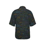 Math Pattern Print Design 04 Women's All Over Print Hawaiian Shirt