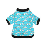 Seagull Pattern Print Design 02 All Over Print Pet Dog Round Neck Fuzzy Shirt