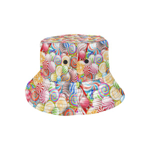 Candy Lollipop Pattern Unisex Bucket Hat