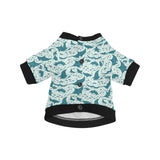 Stingray Pattern Print Design 01 All Over Print Pet Dog Round Neck Fuzzy Shirt