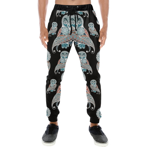 Owl Tribal Pattern Unisex Casual Sweatpants