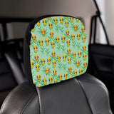 Corn Pattern Print Design 05 Car Headrest Cover