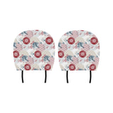 Japanese Fan Pattern Car Headrest Cover