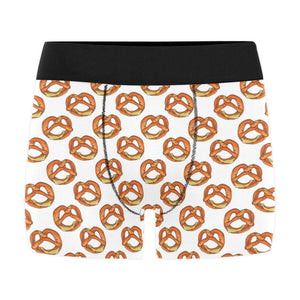 Pretzels Pattern Print Design 03 Men's All Over Print Boxer Briefs Men's Underwear