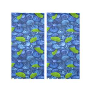 Blueberry Pattern Background Gauze Curtain