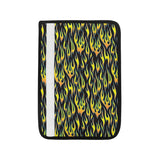 Flame Fire Pattern Background Car Seat Belt Cover