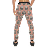 Raccoon Heart Pattern Unisex Casual Sweatpants