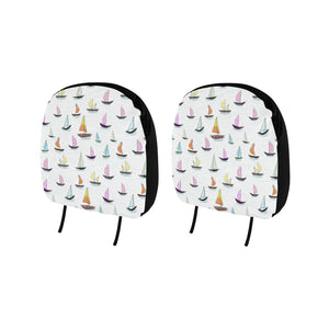 Cute Sailboat Pattern Car Headrest Cover