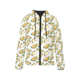 Sandwich Pattern Print Design 05 Women's Padded Hooded Jacket