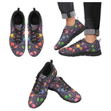 Candy Star Pattern Men's Sneakers Black