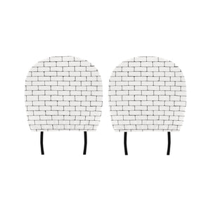 Brick Printed Pattern Print Design 02 Car Headrest Cover