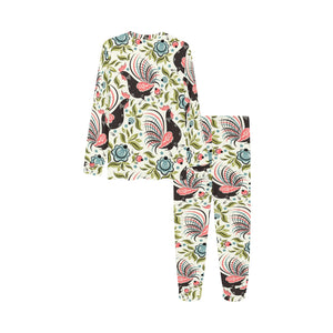 Rooster Chicken Leaves Pattern Kids' Boys' Girls' All Over Print Pajama Set