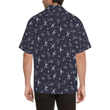 Swallow Pattern Print Design 02 Men's All Over Print Hawaiian Shirt (Model T58)