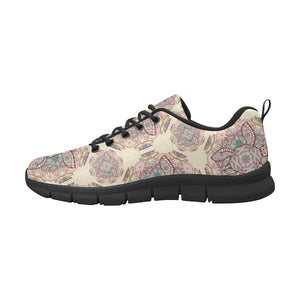 Sea Turtle Tribal Pattern Men's Sneakers Black