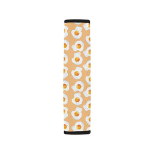 Fried Eggs Pattern Print Design 01 Car Seat Belt Cover