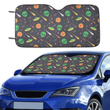 Alien Pattern Print Design 03 Car Sun Shade