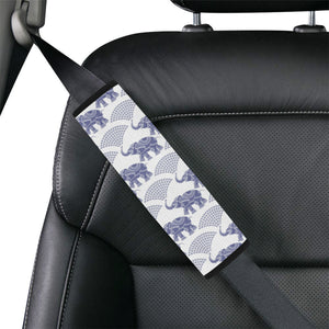 Elephant Pattern Background Car Seat Belt Cover