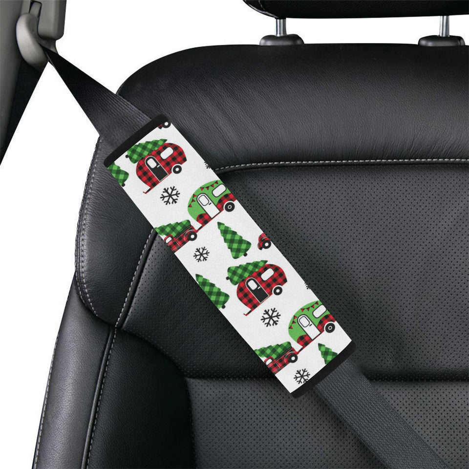 Camper Van Pattern Print Design 05 Car Seat Belt Cover