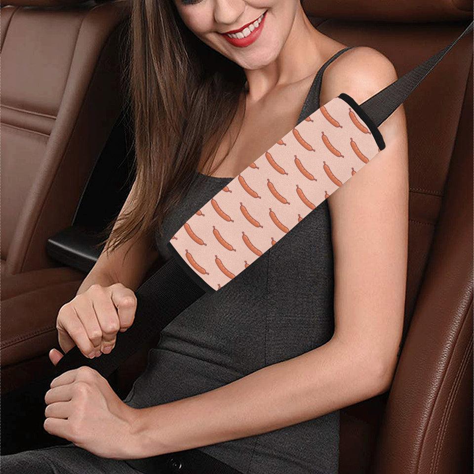 Sausage Pattern Print Design 01 Car Seat Belt Cover