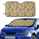 Lion Pattern Print Design 03 Car Sun Shade