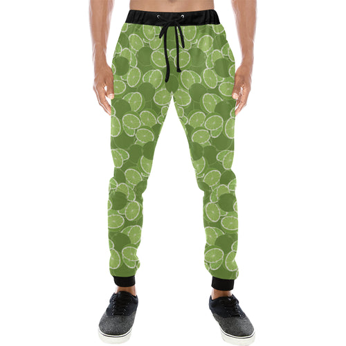 Lime Pattern Background Unisex Casual Sweatpants