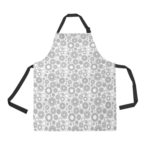 Gear Pattern Print Design 03 Adjustable Apron