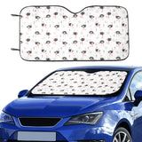 Ostrich Pattern Print Design 02 Car Sun Shade