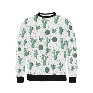 Cactus Pattern Men's Crew Neck Sweatshirt