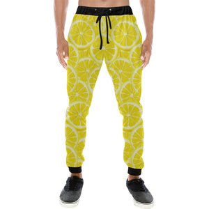 Sliced Lemon Pattern Unisex Casual Sweatpants