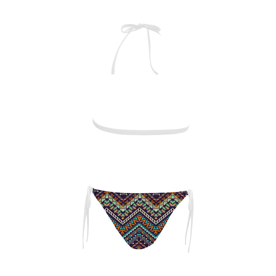Zigzag Chevron African Afro Dashiki Adinkra Kente Sexy Bikinis Two-Pieces Swimsuits