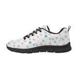 Starfish Pattern Background Men's Sneakers Black