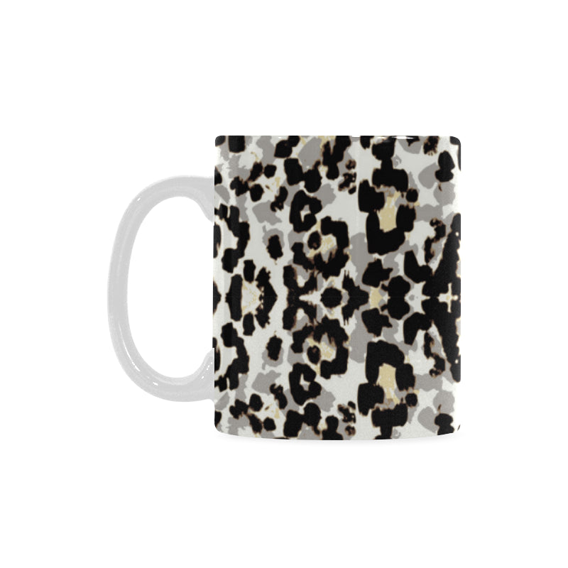 Leopard Skin Pattern Classical White Mug (FulFilled In US)