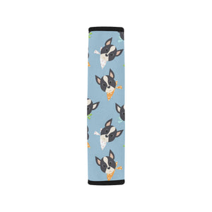 Cute Boston Terrier Pattern Car Seat Belt Cover