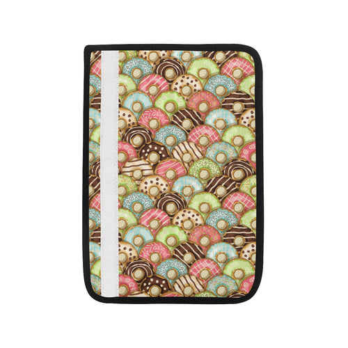 Donut Pattern Background Car Seat Belt Cover