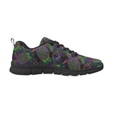 Sea Turtle Pattern Men's Sneakers Black