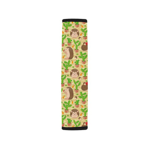 Hedgehog Pattern Print Design 02 Car Seat Belt Cover