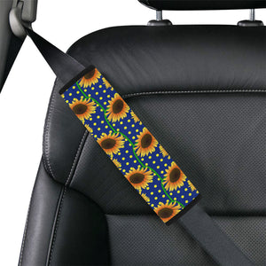 Sunflower Pokka Dot Pattern Car Seat Belt Cover