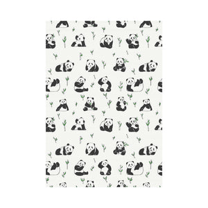 Panda Pattern Background House Flag Garden Flag