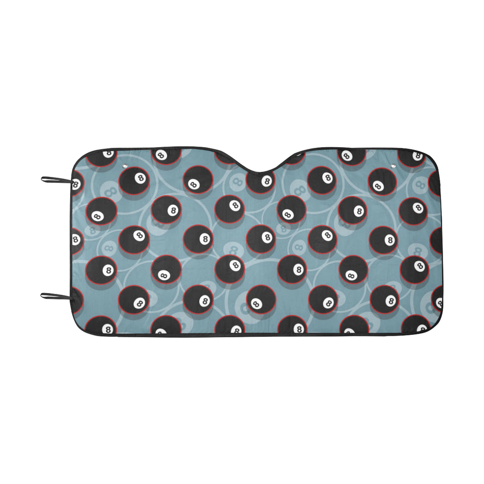 Billiard Ball Pattern Print Design 01 Car Sun Shade