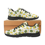 Durian Pattern Background Men's Sneakers Black