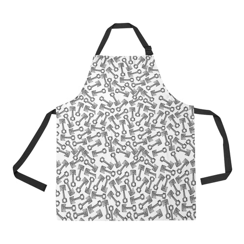 Engine Piston Pattern Print Design 01 Adjustable Apron