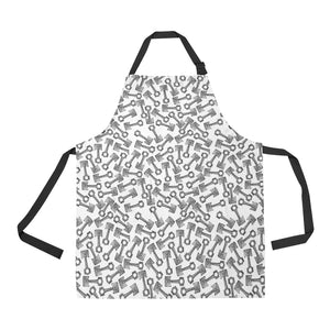 Engine Piston Pattern Print Design 01 Adjustable Apron